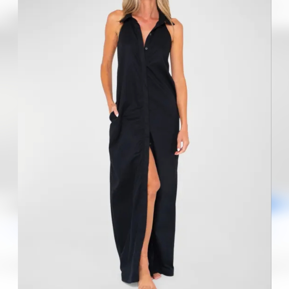 JBQ Rayna Tie Maxi Dress || Medium